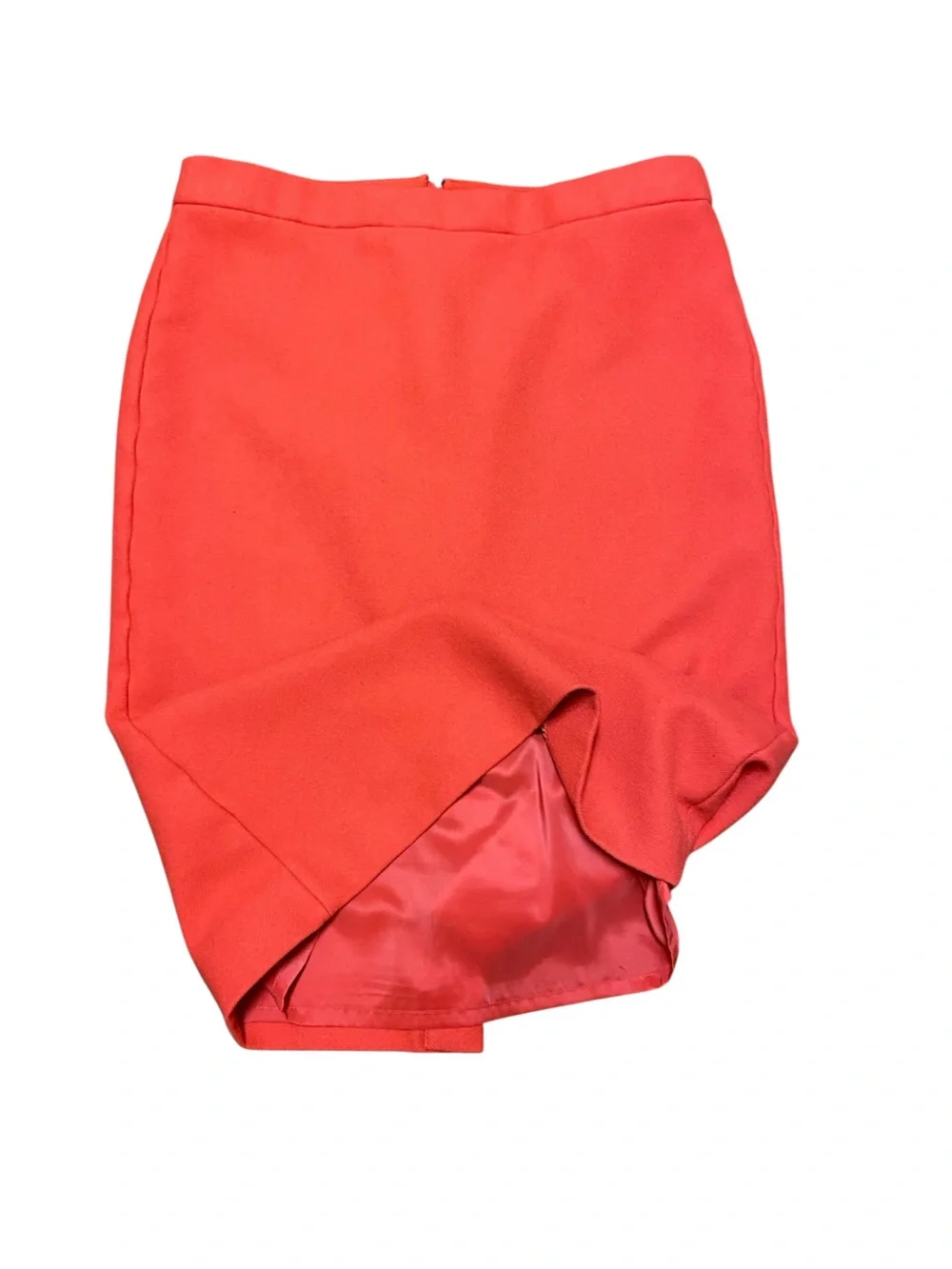 J. Crew Women’s 100% Wool No 2 Pencil Skirt Size 10T Coral Lined Office Work